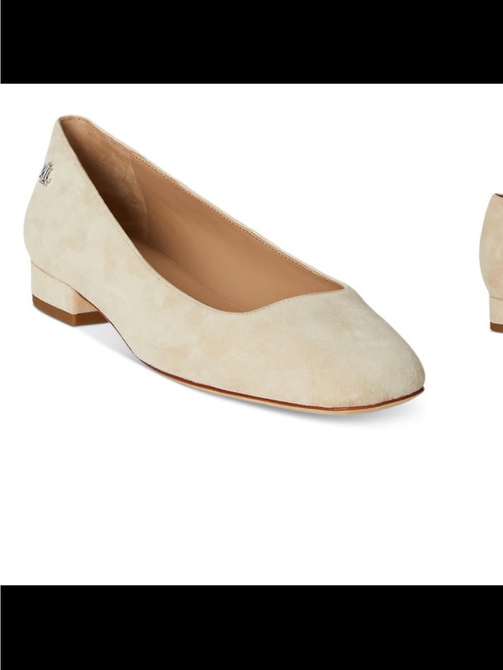 NWT Lauren Ralph Lauren women’s emellie ballet flats beige size 9